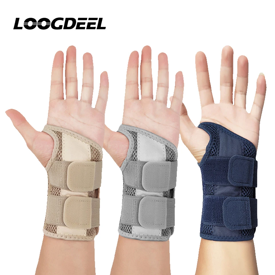 LOOGDEEL 1Pcs Carpal Tunnel Wrist Brace Wrist Compression Wrap for Arthritis Tendinitis Adjustable Wrist Support Brace