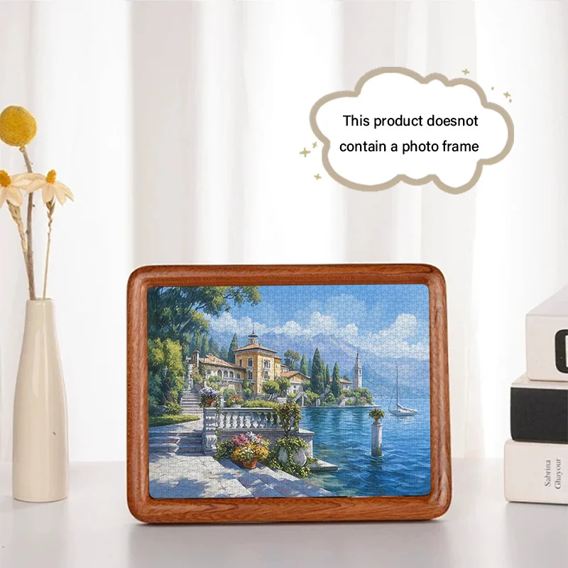 Puzzle dla dorosłych, mini, z motywem jeziora w stylu europejskim - odporne na zarysowania, wysoki poziom trudności, odpowiednie dla...