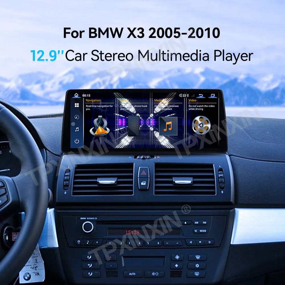 

Для BMW X3 2005 2006 2007 2008 2009 2010 Qualcomm Android Carplay Автомобильный радиоприемник Мультимедийный плеер GPS Навигационный головной блок