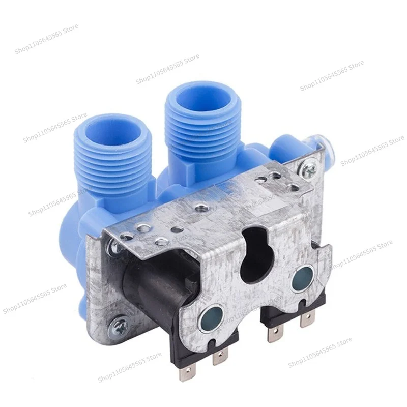 Suitable for washing machine double head inlet valve water flow controller maintenance accessories blue 110v/220v