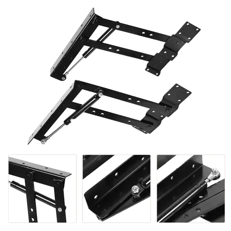 للطي الهيدروليكية الهواء دعم رفع قضيب متعدد الوظائف طاولة القهوة سطح المكتب الرافعات 2 قطعة الأجهزة والأثاث