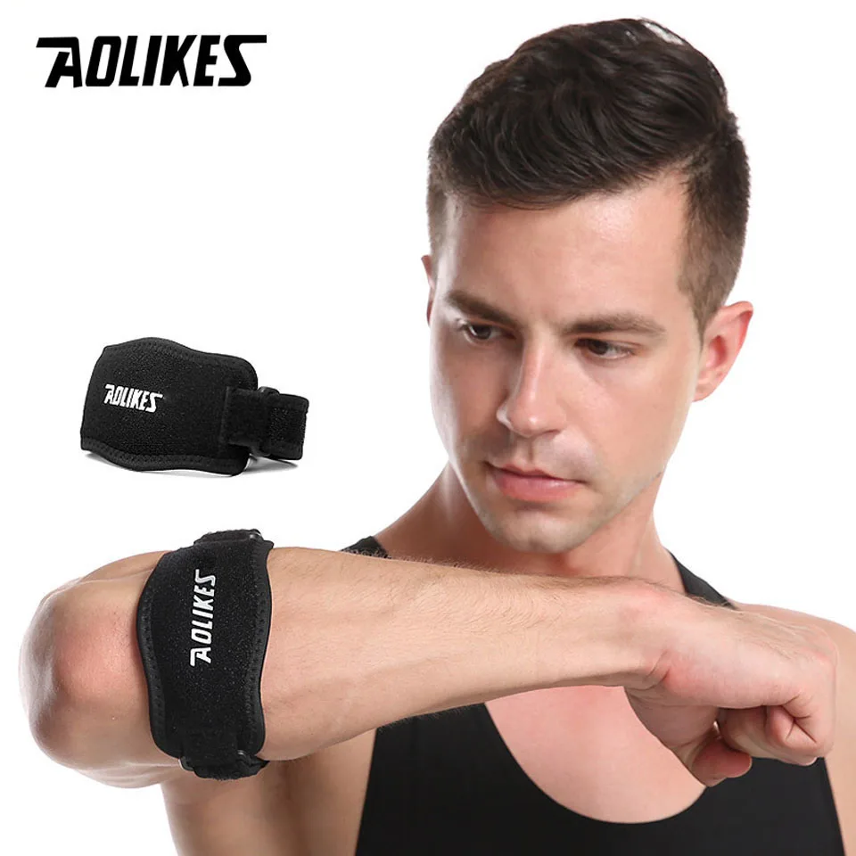 AOLIKES 1 Uds. Codo ajustable para baloncesto, tenis, Golf, correa de golfista, coderas, síndrome del dolor Lateral, soporte para epicondilitis