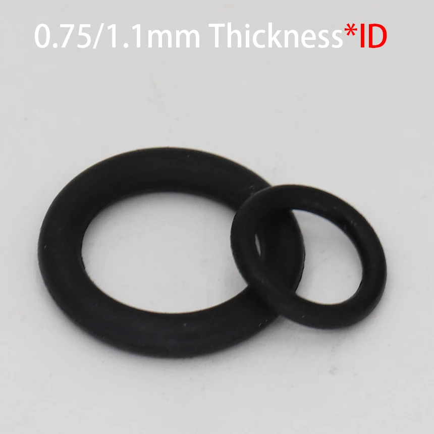 2.4*1.1mm 2.1/2.5/2.6/3.3/3.6/4/4.2/4.5/4.8/5/5.6*1.2mm ID*Thickness CS Black NBR Oring Rubber Washer Oil Seal Gasket O Ring