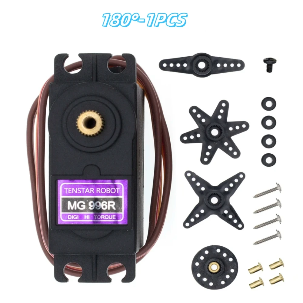 MG995 MG996 180 ° /360 °   Servo Metal Gear voor modelhelikopterboot voor doe-het-zelf mechanische arm MG996R MG995