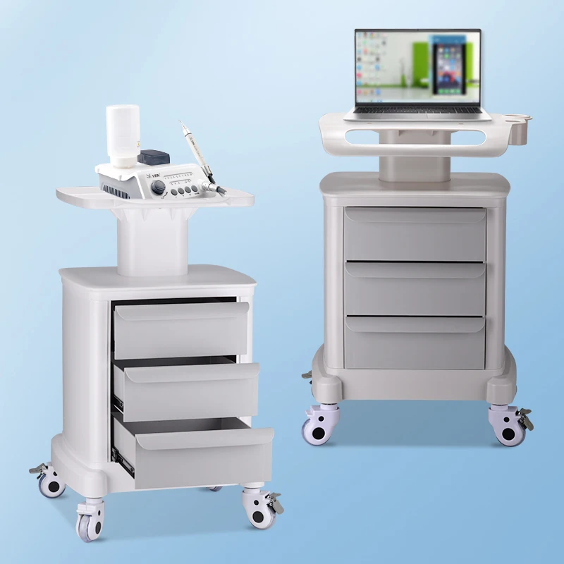 Small cart dental clinic beauty instrument mobile base drawer table edge cabinet