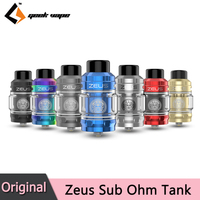 Original Geekvape Zeus Sub Ohm Tank 5ml with Prebuilt Coil Electronic Cigarette Atomizer vape with Mesh Z1 Z2 Coils Vaporizer