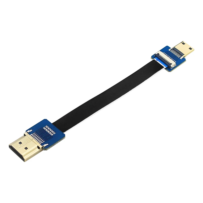 Anti-interference Ribbon FPV HDMI-Compatible Connector Flexible Flat Cable Raspberry Pi 4 Micro Mini HDMI-compatible Orange Pi