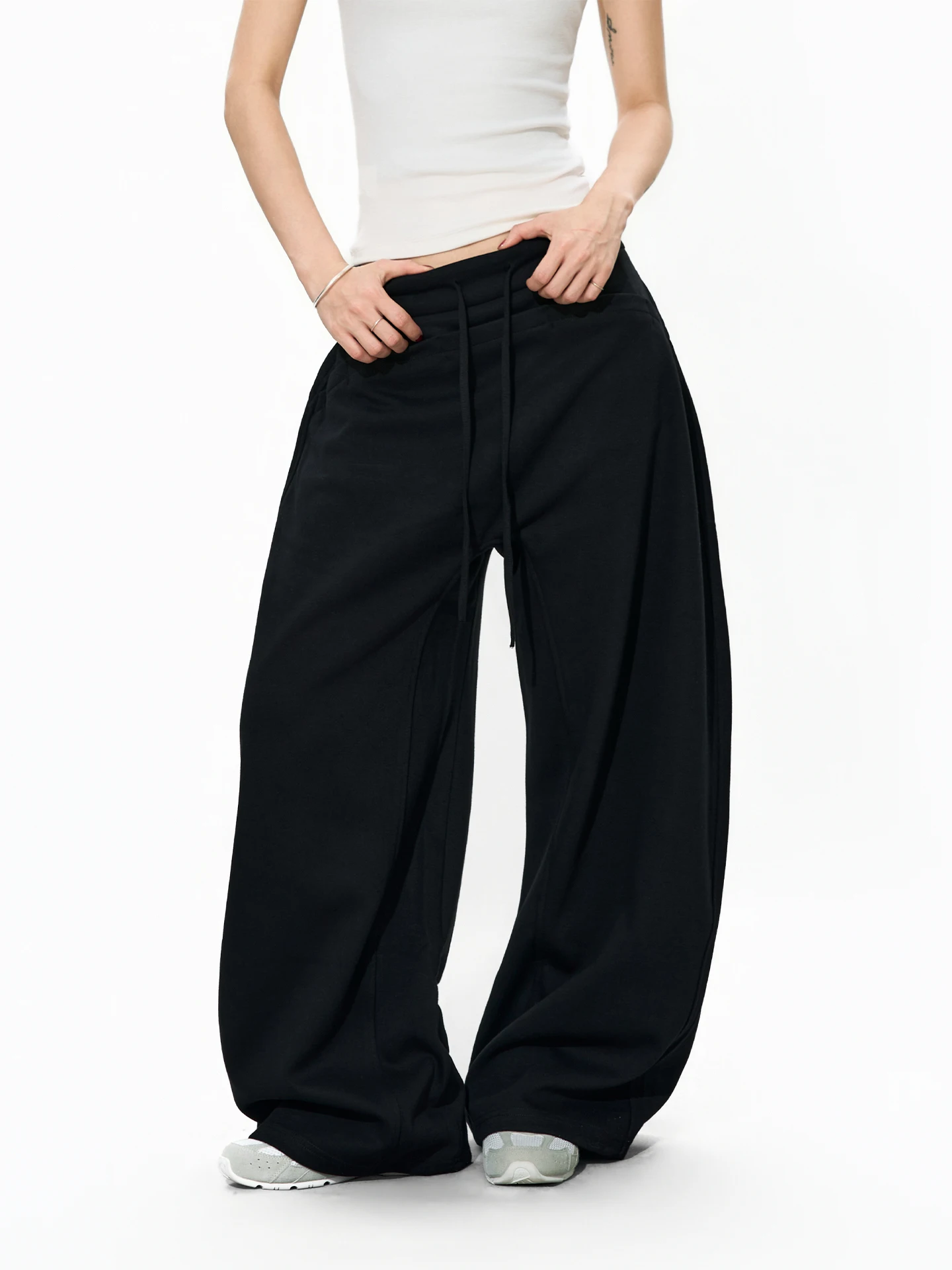 

Спортивные брюки S3T5 в американском ретро-стиле с эластичным поясом, свободного прямого кроя, унисекс, повседневные, из хлопка