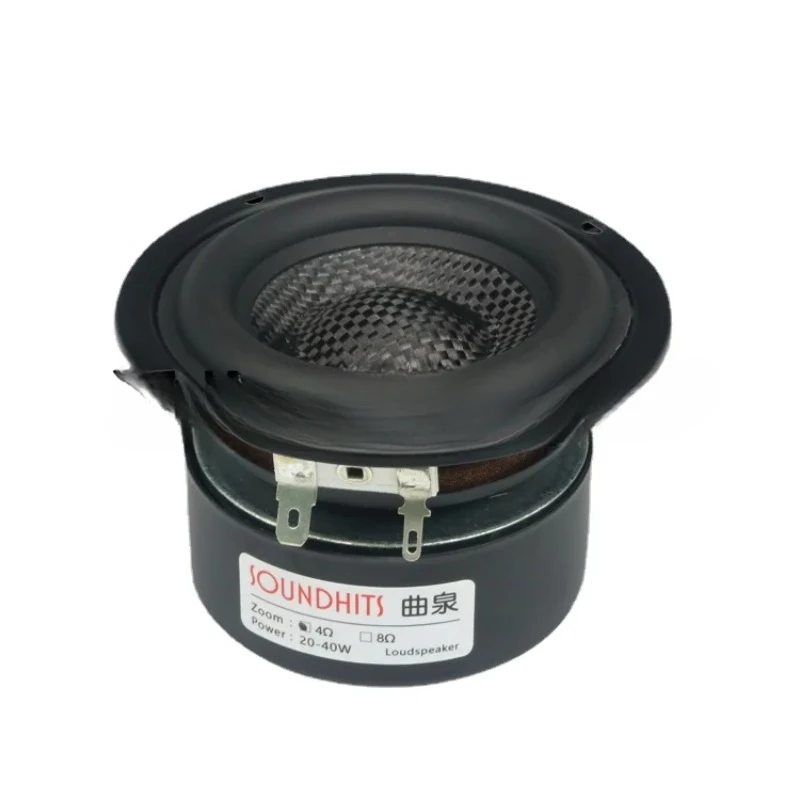 Subwoofer Hi-Fi Speaker Unit Powerful Low Frequency 25~40W Fiberglass Braided 3 Inch Subwoofer 4ohm~8ohm