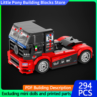 Speed Champion Model MOC Building Bricks RC Race Truck Actros Modular Technology Gifts Holiday Assemble Children Toys Suit