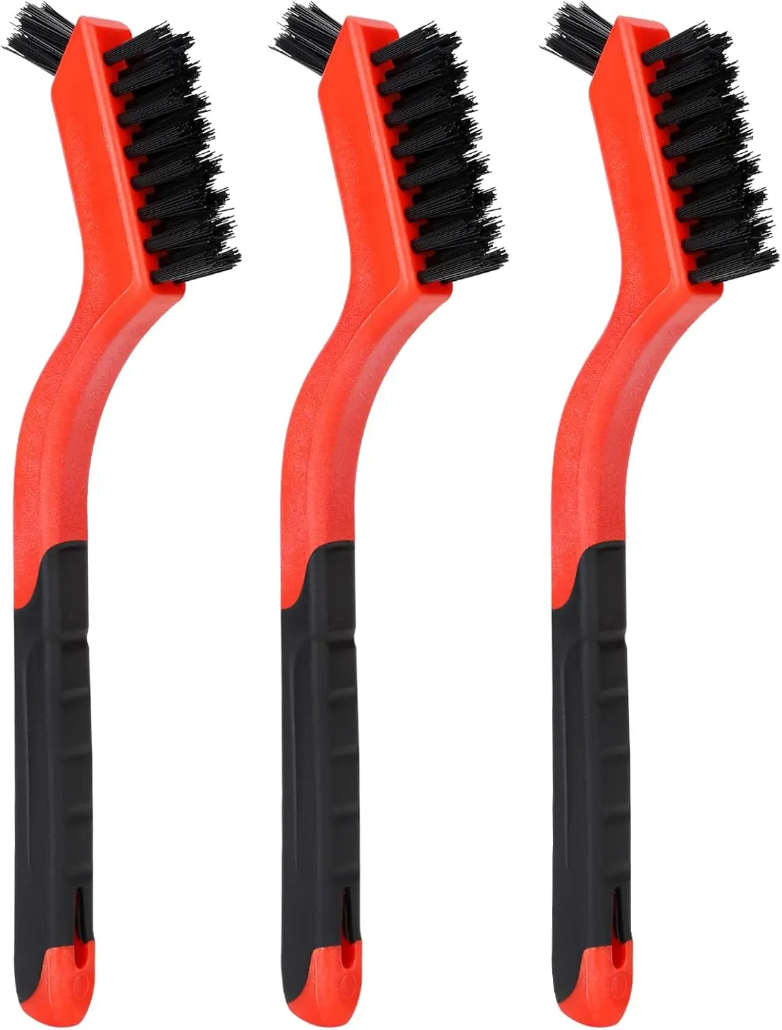 

3-Piece Nylon Brush Set for Tight Spaces, Car Detailing & Dust Cleaning