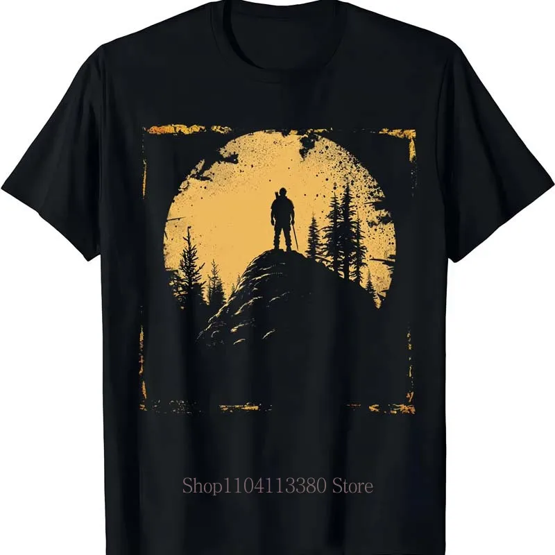 Mountain Challenge Pattern Print T-shirts Men Summer Casual Fashion Sports Tops Loose Harajuku O-Neck Short Sleeve Cotton Tees