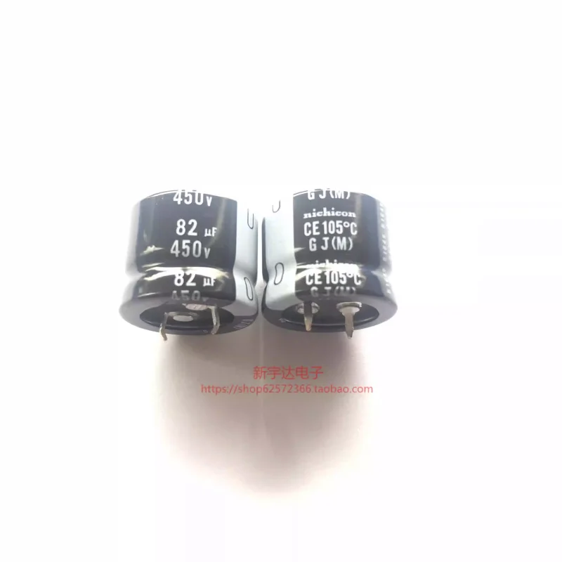 

10-100 шт. 450V82UF 25X20 Nichicon GJ, миниатюрный, новый оригинальный электролитический конденсатор 82UF 450V