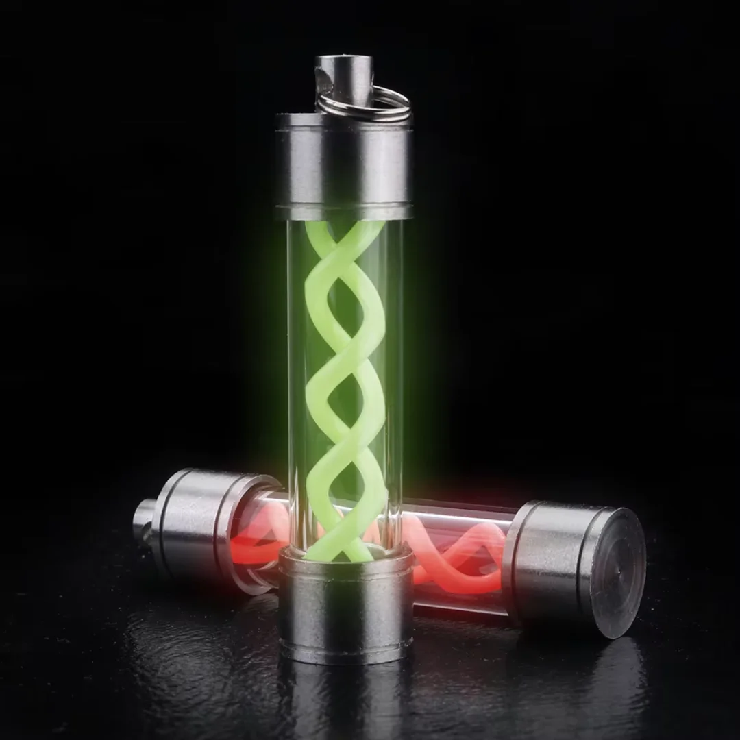 outdoor-signal-night-light-spiral-tube-edc-keychain-pendant-t-virus-pendant-stainless-steel-glass-material