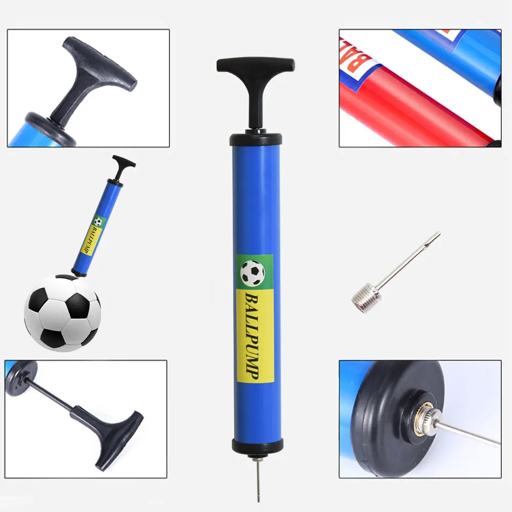 Portable Football Soccer Air Pump Swimming Ring Beach Ball Inflatable Basketball Pump Inflating Needle