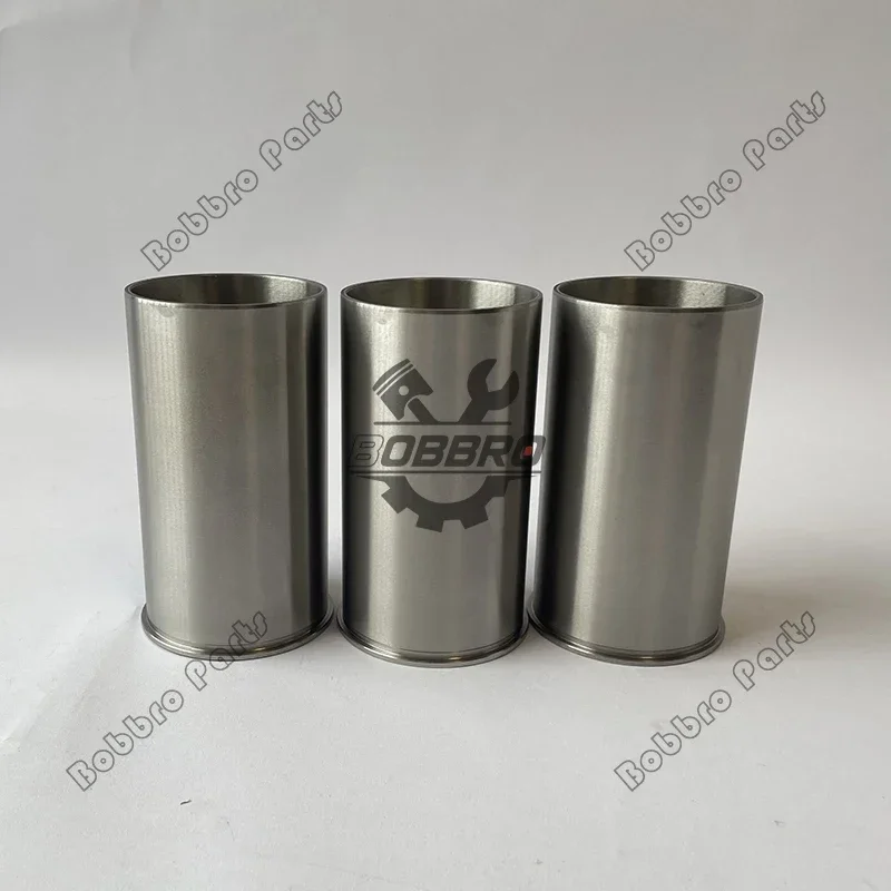 For Yanmar 3TNE82 3TNE82A Cylinder Liner Kit With Piston And Rings VIO27-2 ViO30 ViO30-1 ViO35-2 ViO35-3 Loader V2-2