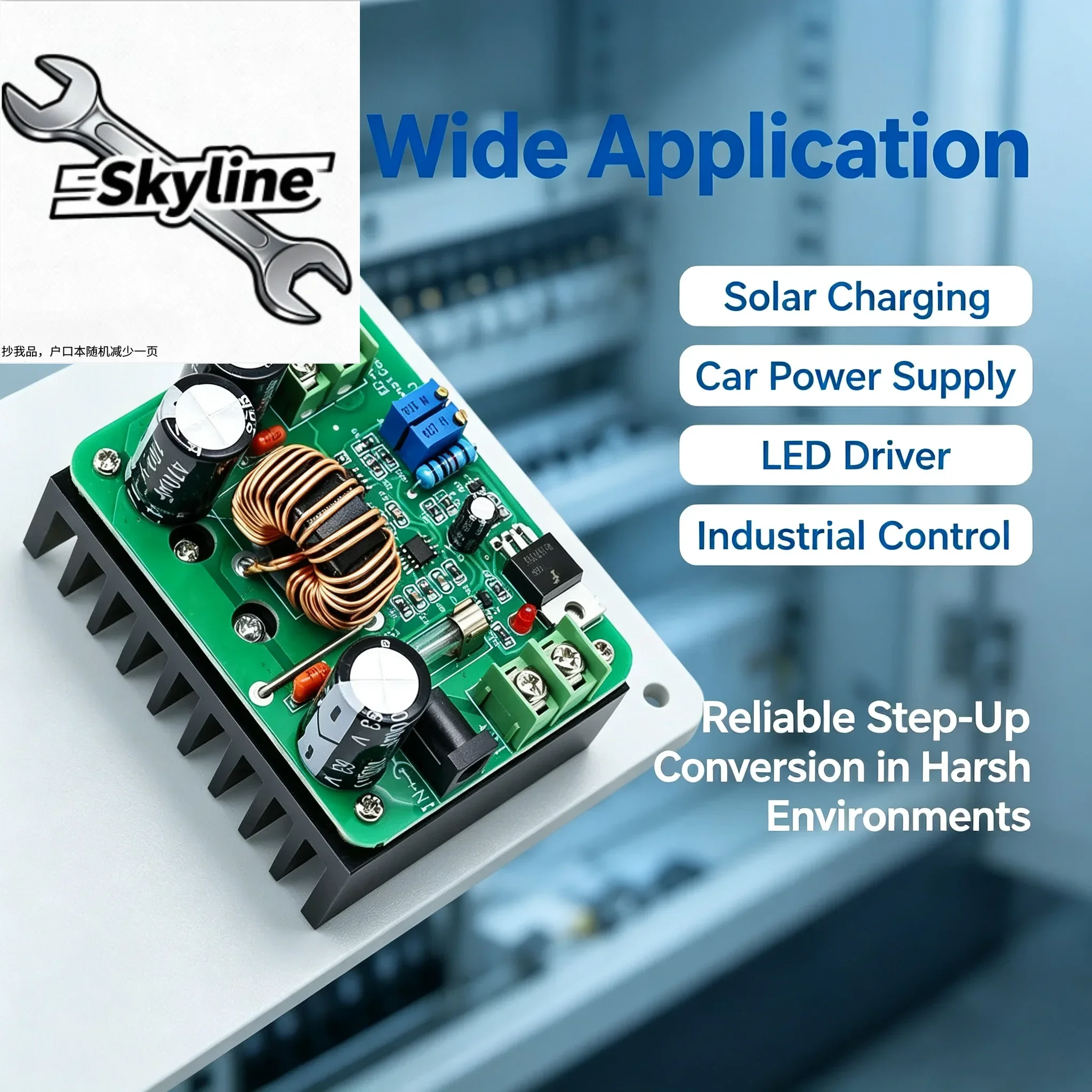 600W High Power DC-DC Boost Converter 10V-60V to 12V-80V 10A Step up Power Supply Module Adjustable Constant Current Voltage