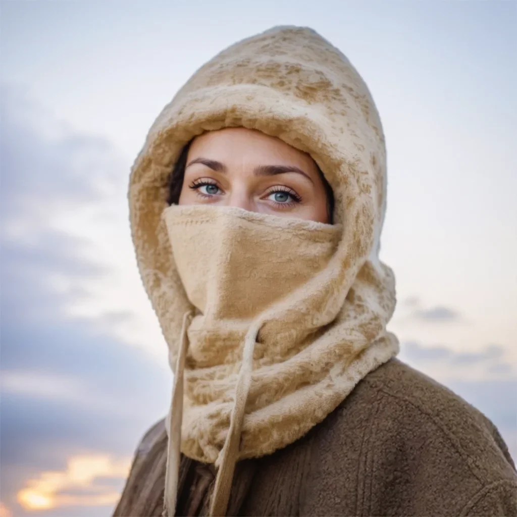 Passamontagna invernale Maschera da sci Caldo antivento Addensato in pile polare Scaldacollo Maschera termica regolabile anti-freddo per ciclismo Maschera a copertura totale