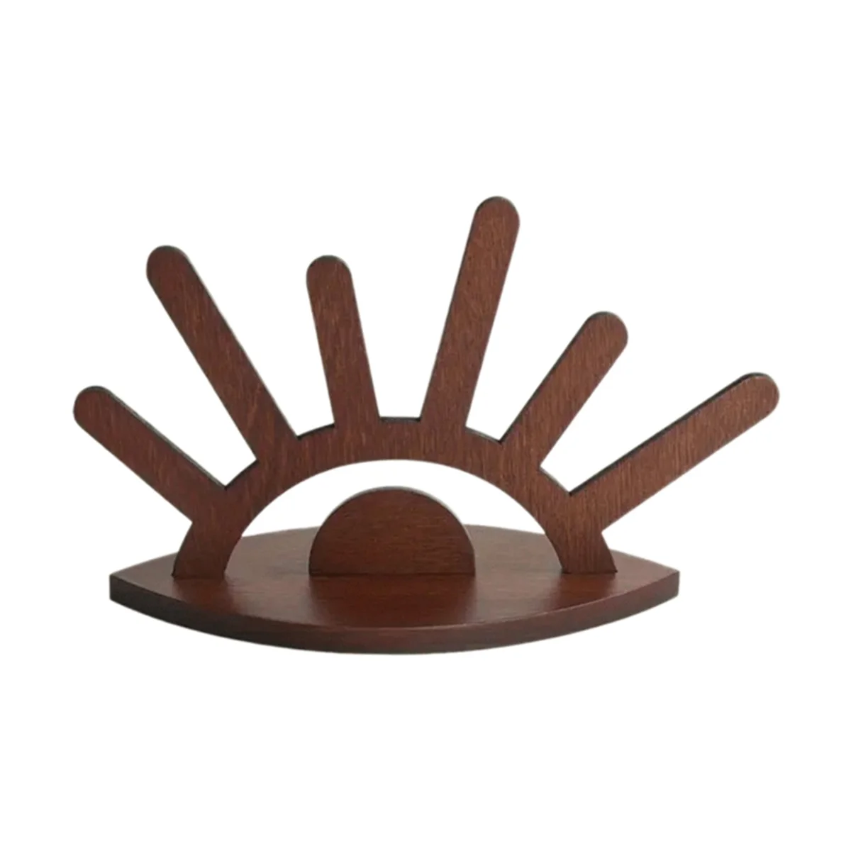 حامل حلقي خشبي على شكل عين الشر من EULM - حامل حلقي خشبي أنيق لعرض المجوهرات، والخطوبة المثالية وهدية عيد الميلاد