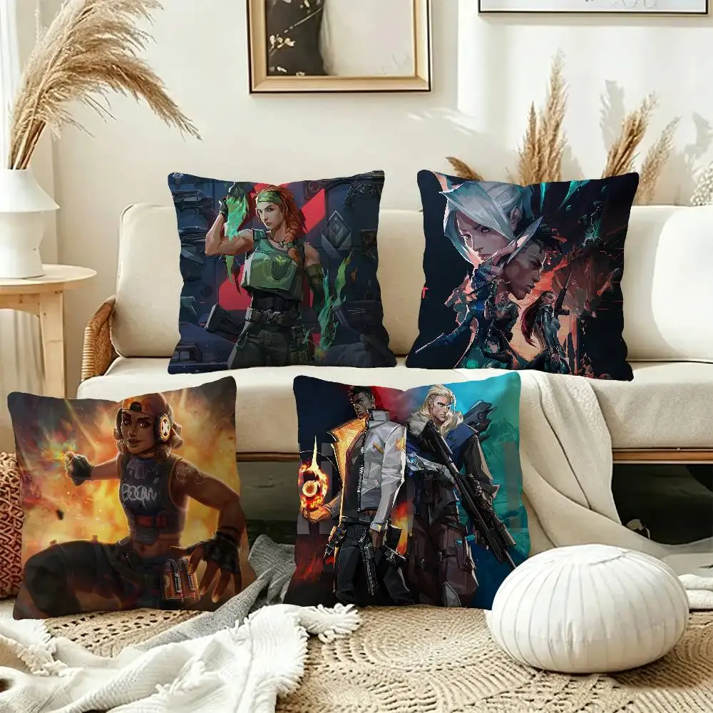 Valorant Pillow Anime Pillow Sofa Bed Head Pillow Cover Cushion Cover 45x45 cm Fashion