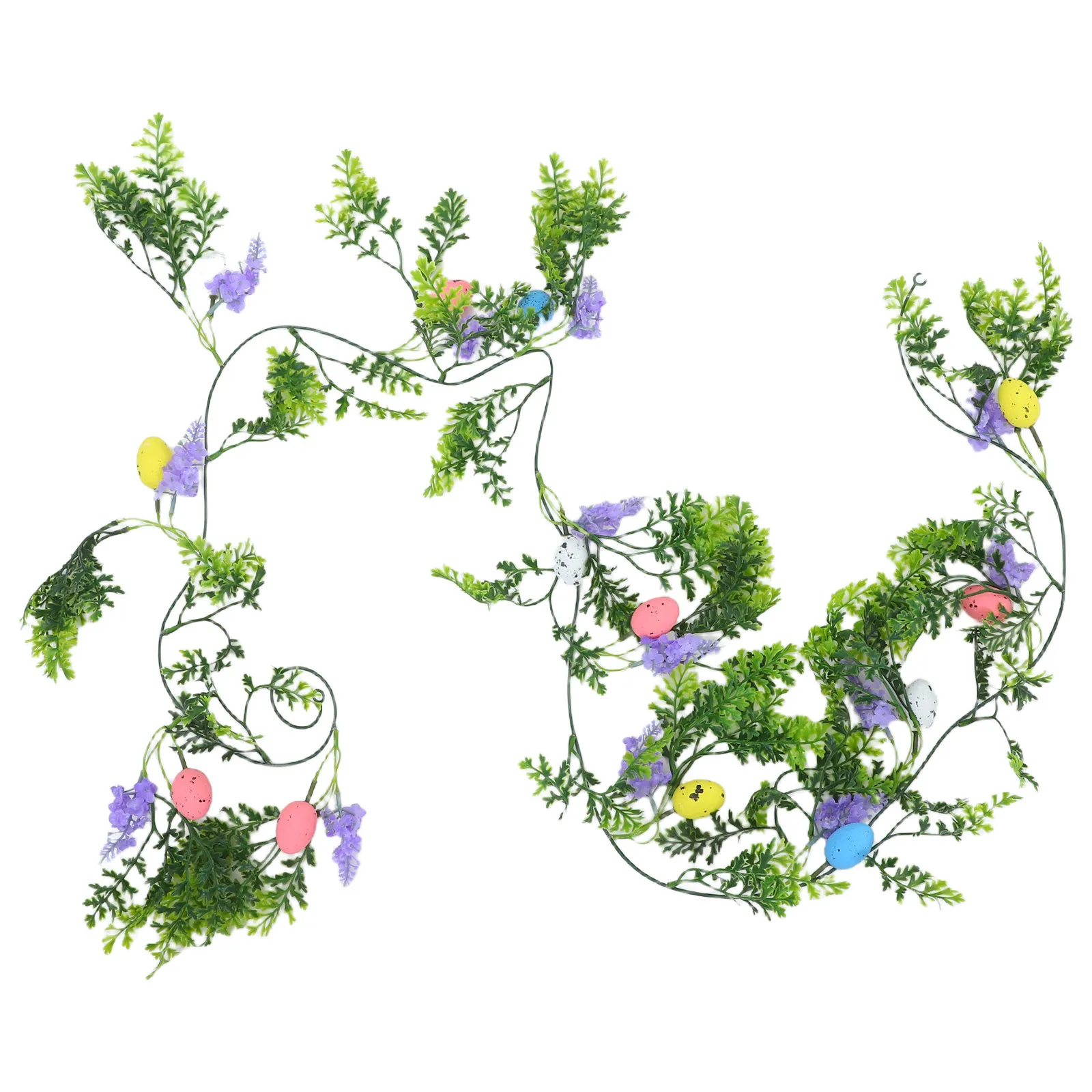 

Easter Egg Garland Faux Greenery Vine Lifelike Artificial Hanging Plant Indoor Wall Door Decor Seasonal Holiday Party Decoration
