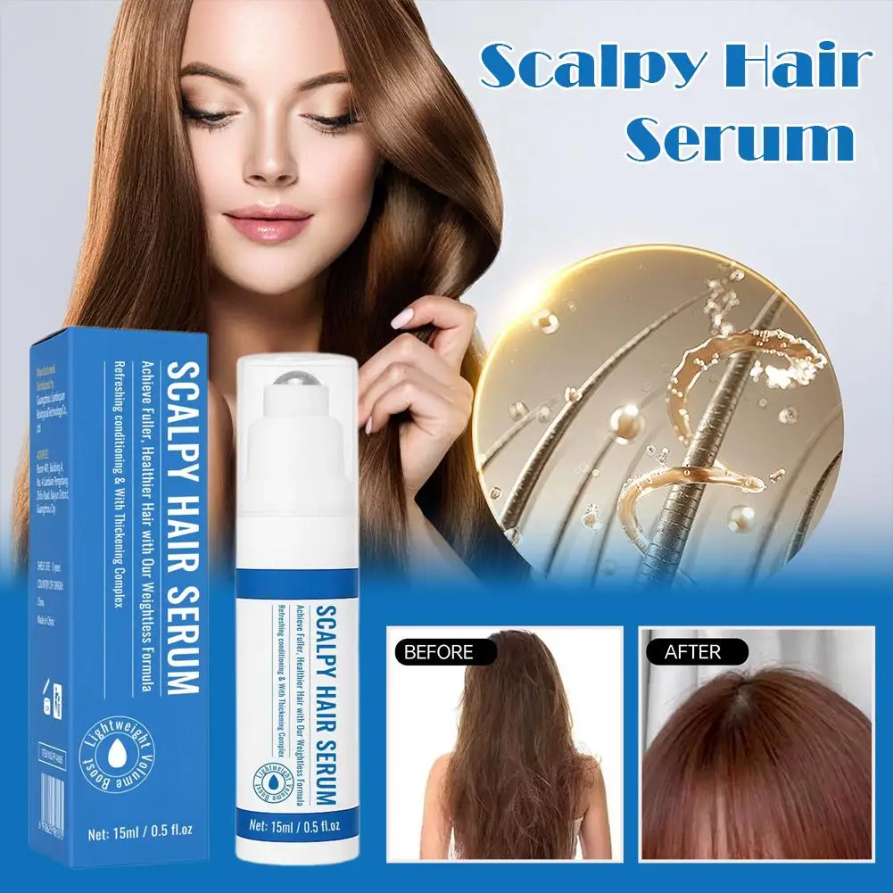 

15 мл сыворотка для быстрого ухода за волосами, эфирное масло для восстановления роста волос, против поврежденных волос, против выпадения волос, лысины, ухода за кожей головы для женщин R2K4