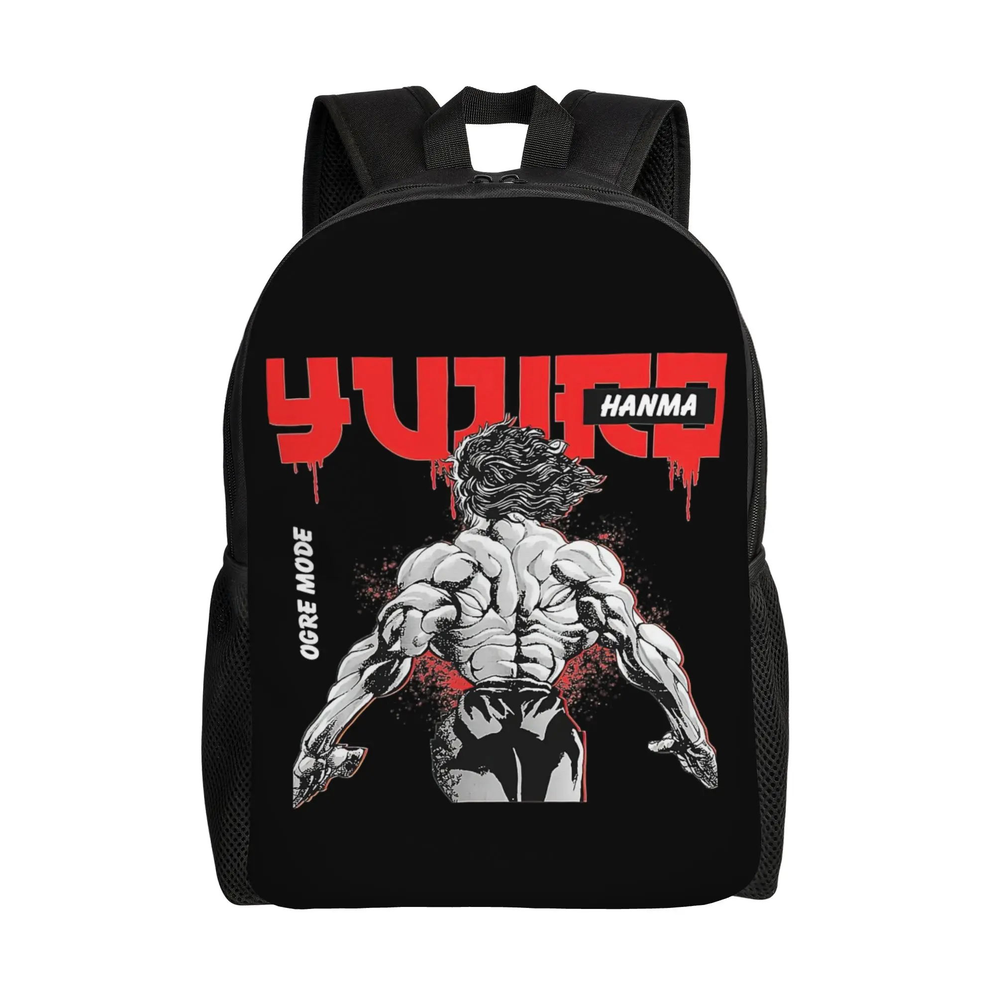 

Hanma Yujiro Anime Baki Casual Backpack Outdoor High School Business Daypack for Men Women Laptop Computer Shoulder Bag