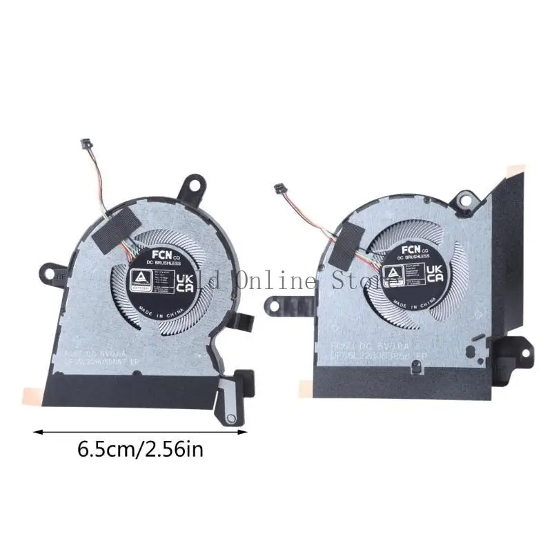 Radiadores notebook 4pin DC5V GPU GPU Filming para ROG X13 2023 87HC