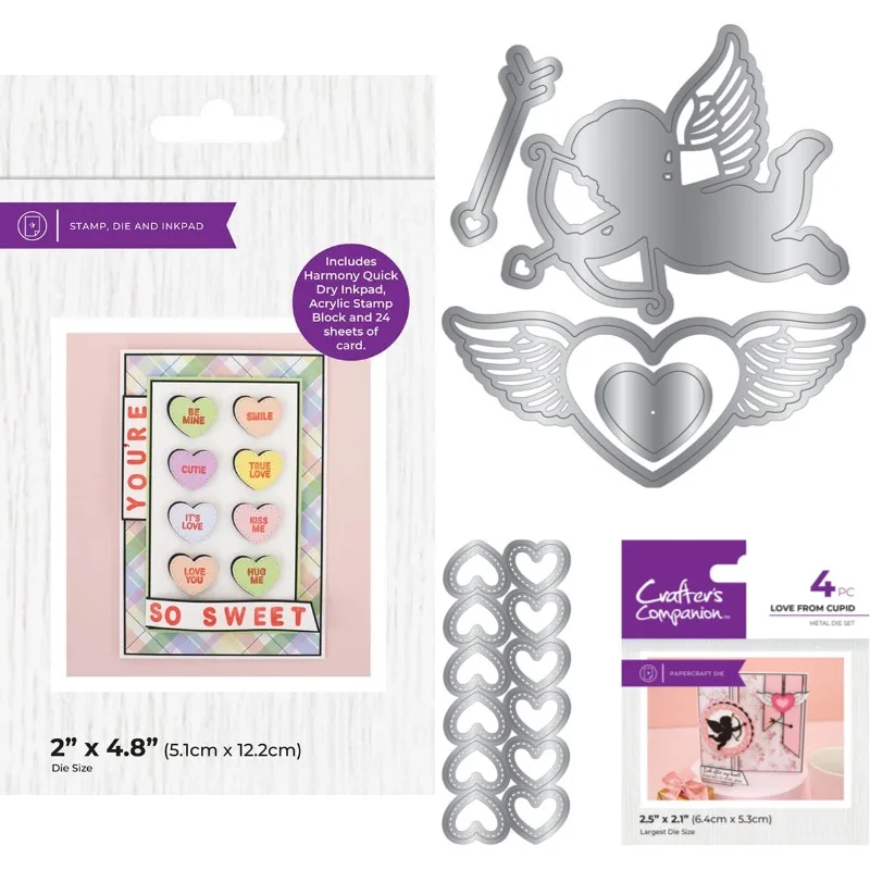 The Heart Symbolizes the Love Between Couples Metal Cutting Dies Slimline Essentials Scrap Booking Card Stencil Cut Die for DIY