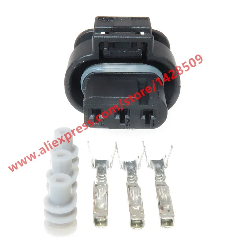 1 Set 3 Pin Female Reversing Radar Detector Conenctor Electric Eye Waterproof Camshaft Sensor Plug For VW Touareg 872-858-541