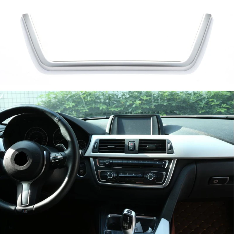 For BMW 3 4 Series F30 F31 F32 F34 F36 316 318 320 420 Chrome Dashboard Console Cover Trim Decorations 2013 2014 2015 2016 2017