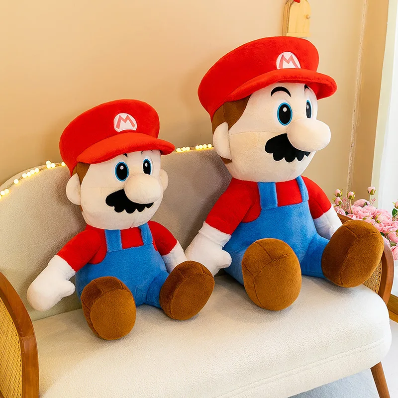 

Плюшевая игрушка Super Mario Bros, сидящая версия, кавайная мягкая кукла, плюшевая подушка, приятная игрушка, детский подарок на день рождения, призы