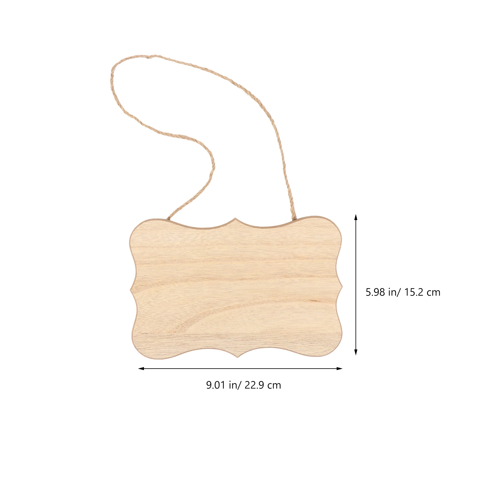 

2pcs Wooden Hanging Natural Plaque Smooth Surface Diy Painting Carving Home Shop Decor Reminder Notice Direction Sign Wood