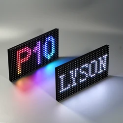 P10 Exterior SMD 3-in-1 Full Color Led Video Wall Outdoor RGB Panel Matrix 320mmx160mm 32x16 Pixels HUB75 Port