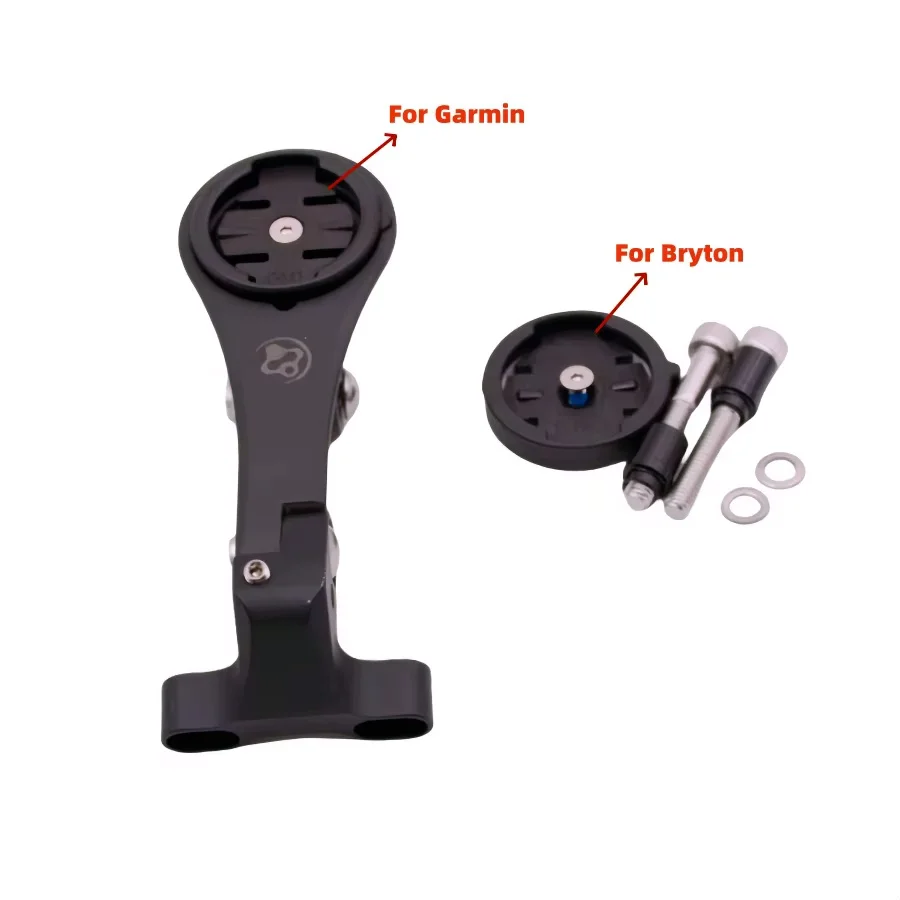 Fouriers HA-S024-N Bicycle Stem Computer Mount Camera，Adjustable angle， For Garmin Bryton GPS GoPro Sports Cam