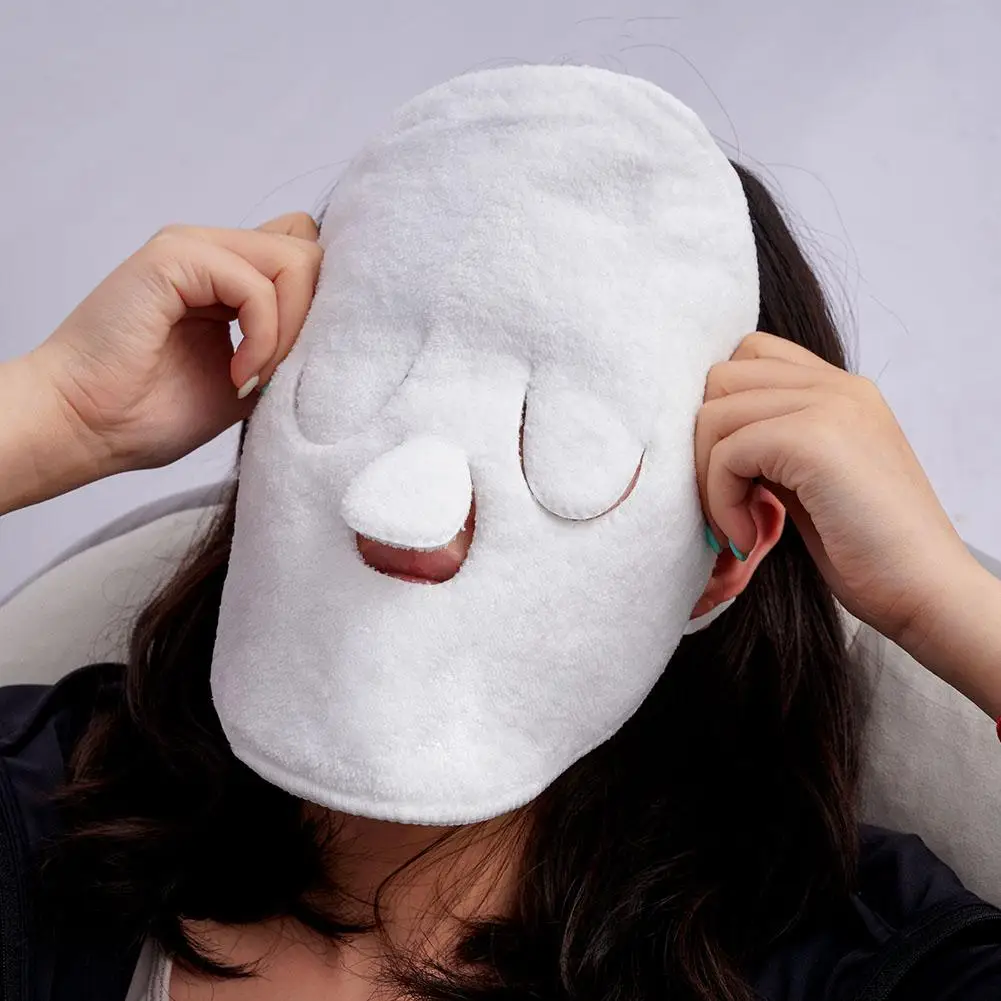 Skin Care Mask Cotton Hot Compress Towel Wet Compress Steamed Face Towel Open Skin Pore Clean Compress Mask Thickened Face Towel