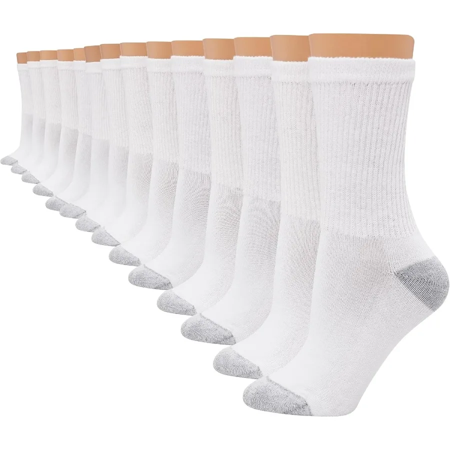 

Hanes Women's Soft MoistureWicking Crew Socks Multipack for Daily Wear and Active Lifestyle Lightweight Comfort with Superior S