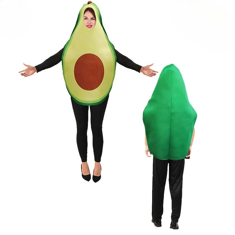 

Реквизит для сценического костюма для взрослых для вечеринки в честь Хэллоуина, забавный костюм авокадо