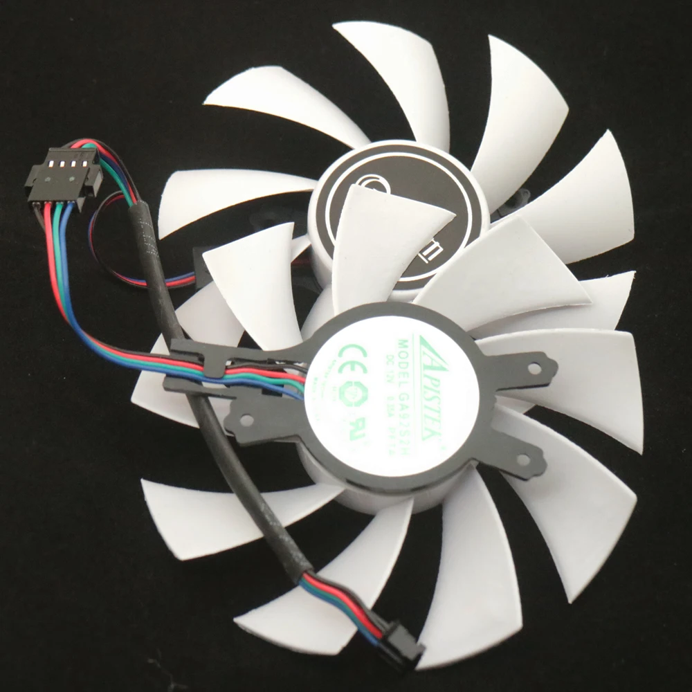 Ga92s2h-pfta ventilador de refrigeración de tarjeta gráfica, 12V, 0.35A, 88mm, 4 pines, para GALAXY RTX2060, GTX1660, 1660ti, 1660S, EX, blanco, 2 unidades por lote