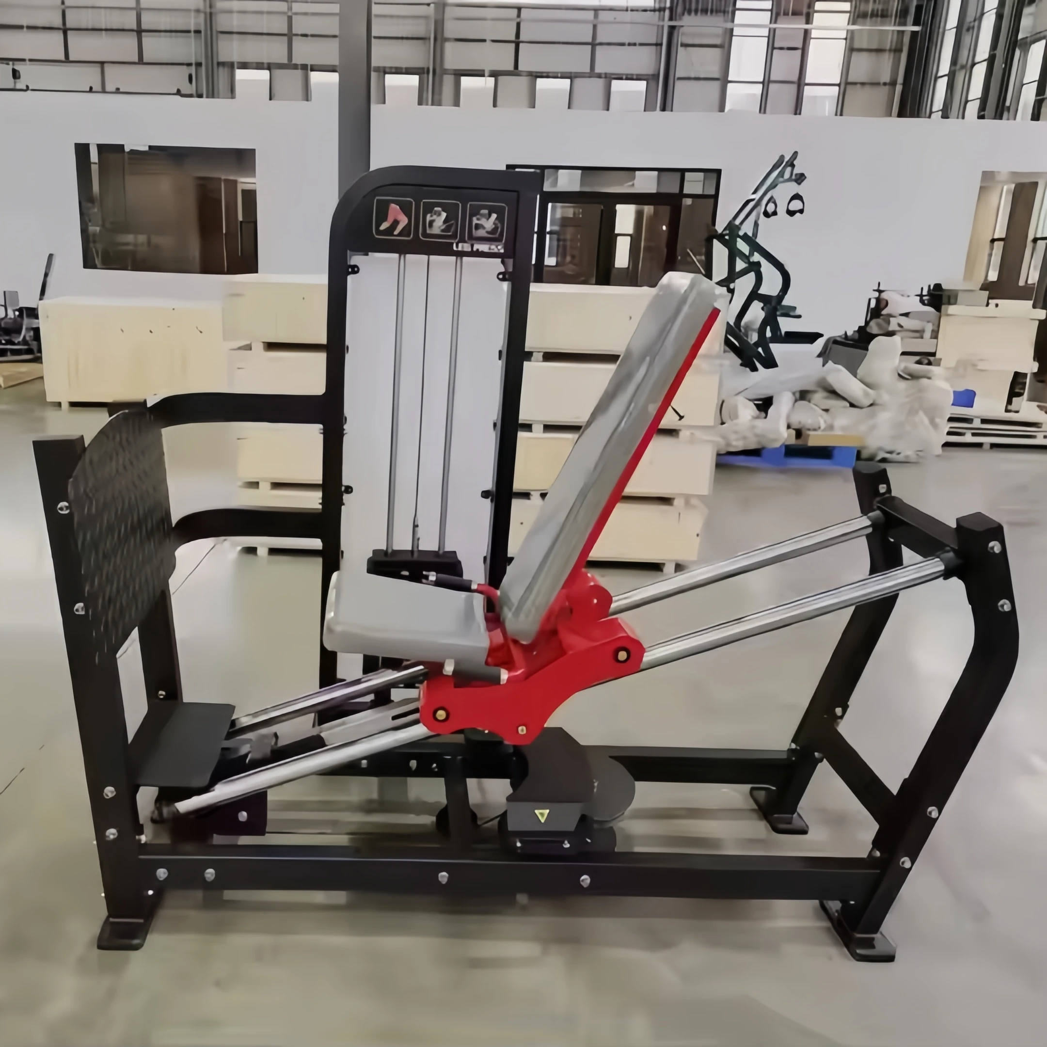 Commercial Use  Professional Gym Fitness Equipment Vertical Parallel Leg Press Trainer Pin Loaded Seated Leg Presspromote sales
