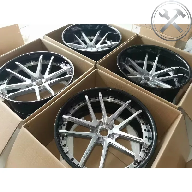 

Two Custom Forged Wheel Hubs 18 19 20 21 22 23 24 Inch T6061 Alloy Universal Aftermarket Replacement Rims