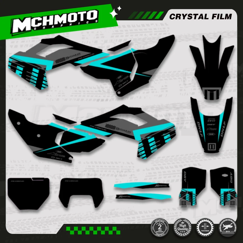 

MCHMFG Custom Team Graphics Decals Stickers Kit For Husqvarna TC FC TX FX FS 2023 2024 2025 TE FE 2024 2025 2026