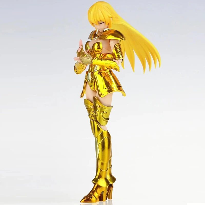 Grandes brinquedos/gt saint seiya mito pano ex virgem verna santo contrato feminino zodíaco cavaleiros do modelo brinquedos em estoque figura de ação