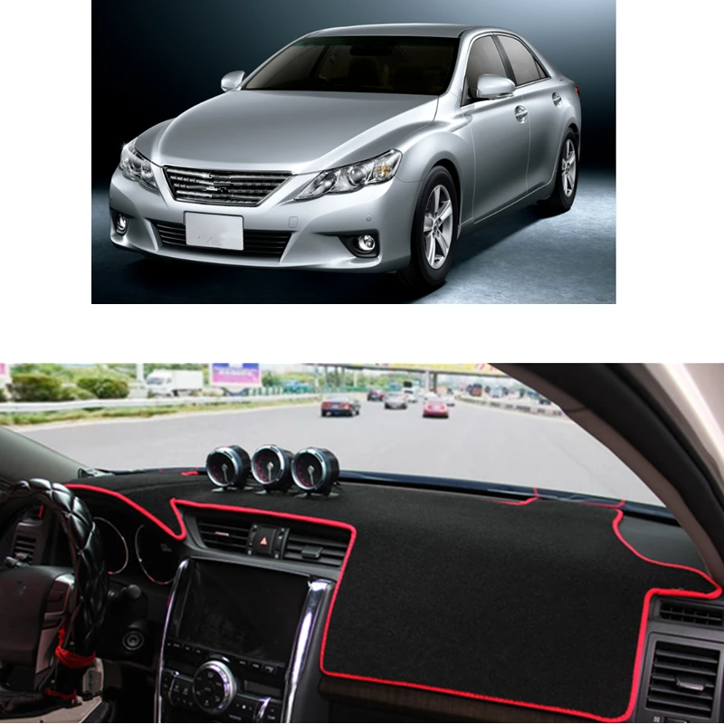 Car Accessories For Toyota Mark X130 2010-2017 2018 LHD RHD Dashboard Cover Mat Protector Dashmat Dash Sun Shade Carpet Cushion