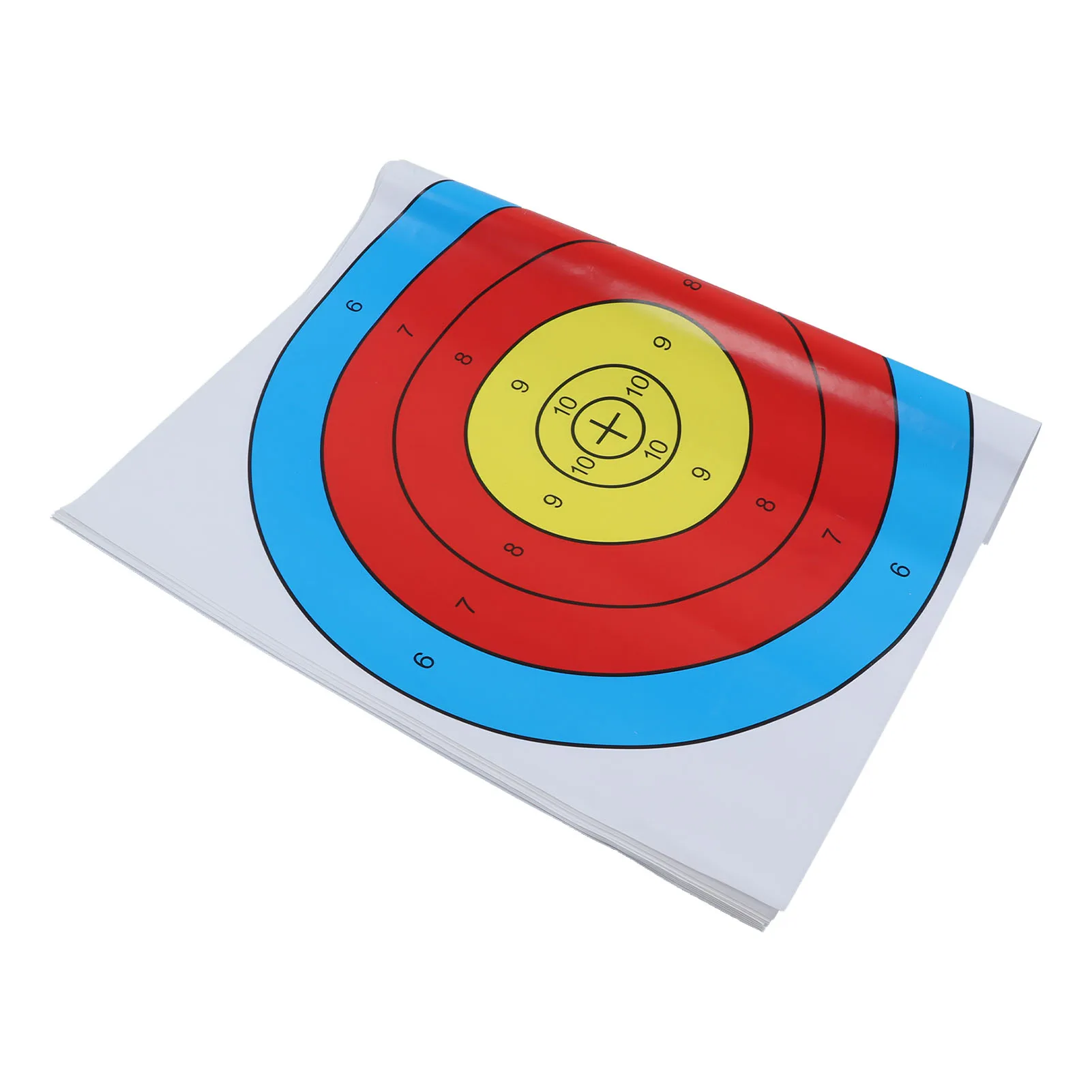 Archery Paper Targets Bright Colour Thickened Wide Use 40cm Shooting Paper for Competitive