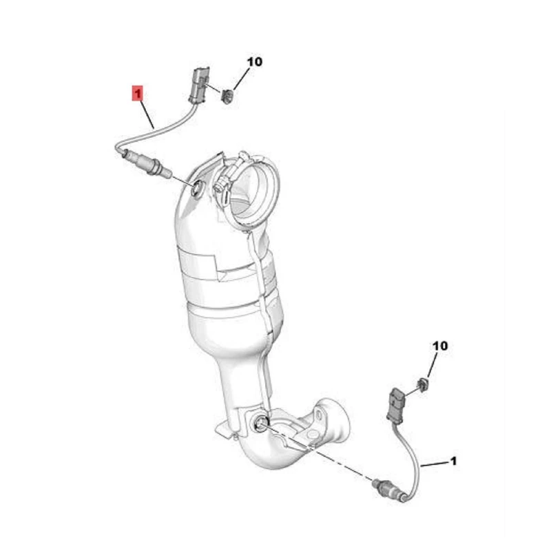 Car Oxygen Sensor 9673438580 9810634380 For Citroen C-Elysee C3 DS3 1.2 Vti Peugeot 2008 208 301 2012-2016 Lambda Sensor