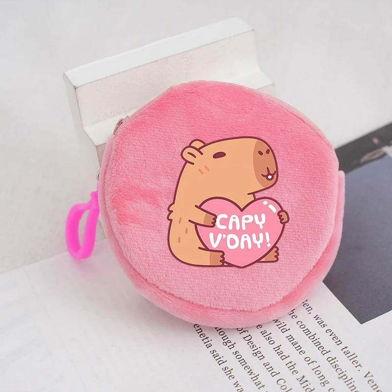 Kapibara Pluszowa portmonetka Kawaii Anime Figurki Mini Portfele Plecak Przenośny Modny Fajny Wisiorek Akcesoria Torby do przechowywania Prezenty