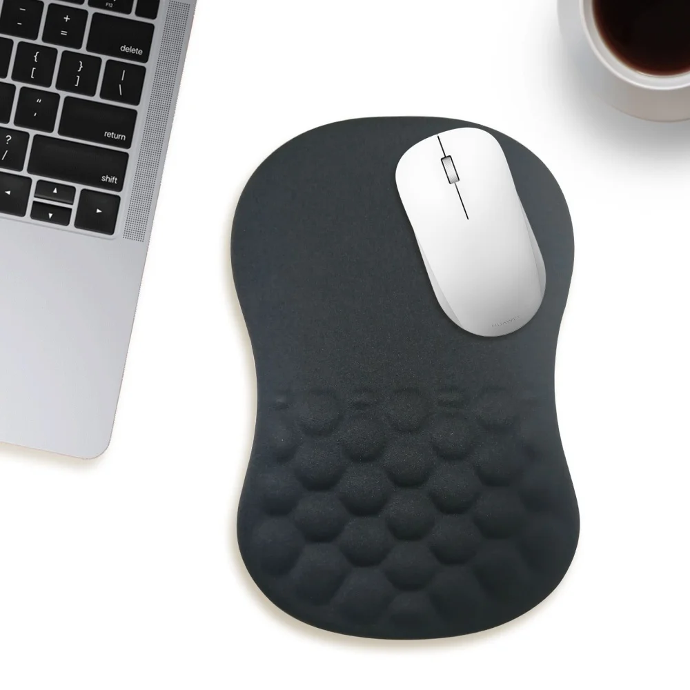 Ergonomic Wrist Support Mouse Pad - Non-Slip High-Elastic Memory Foam, Comfortable Durable Mat For PC/Laptop Home & Office
