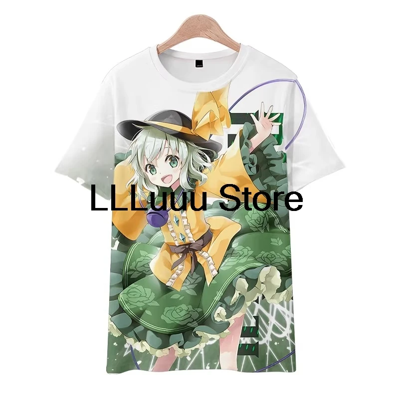 3D Touhou Game Koishi Komeiji Character Anime T-Shirt Unisex Men Women Tee Shirt Short Sleeve Tops