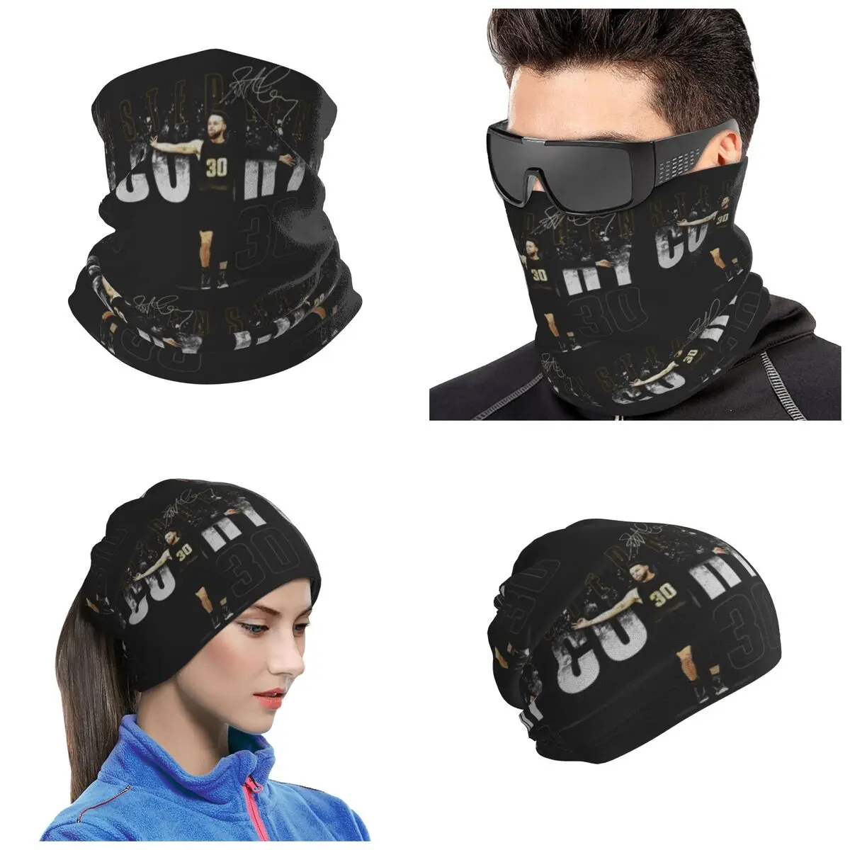 Steph Curry Golden State Dissolve Bandana Neck Cover Printed Mask Scarf Running Headwear For Men Women Adult Breathable